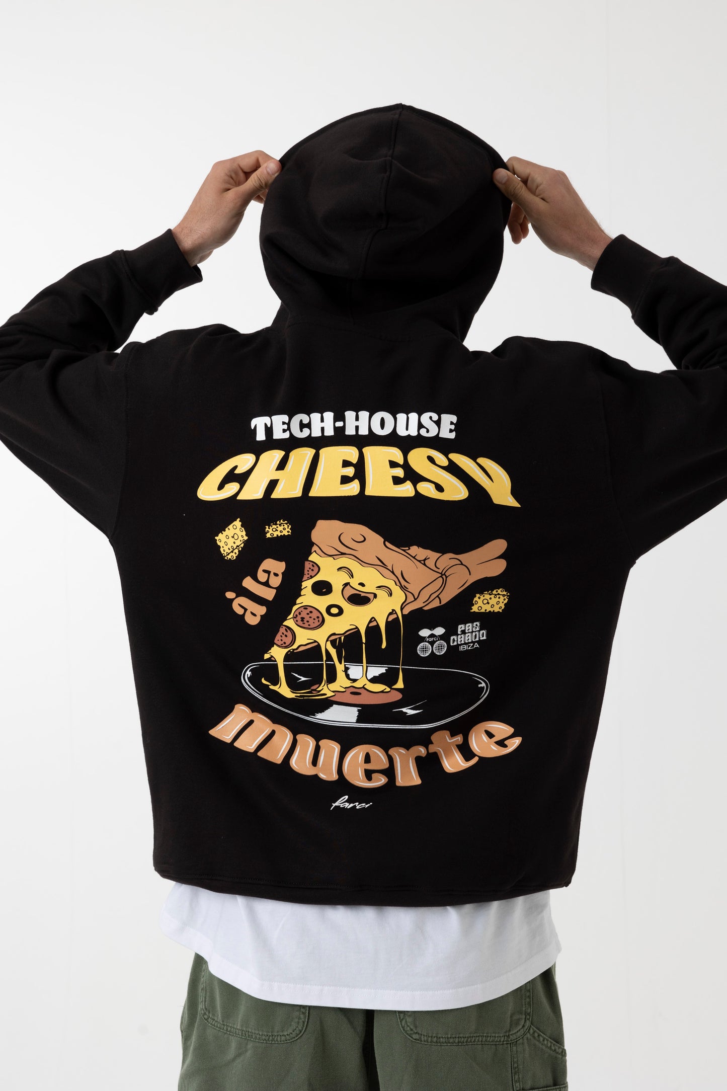 CHEESY HOODIE BLACK