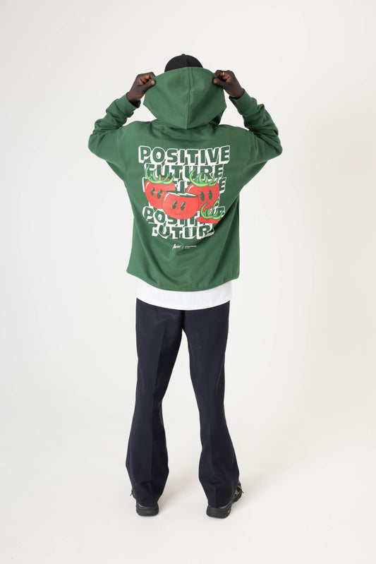 HOODIE POSITIVE DARK GREEN