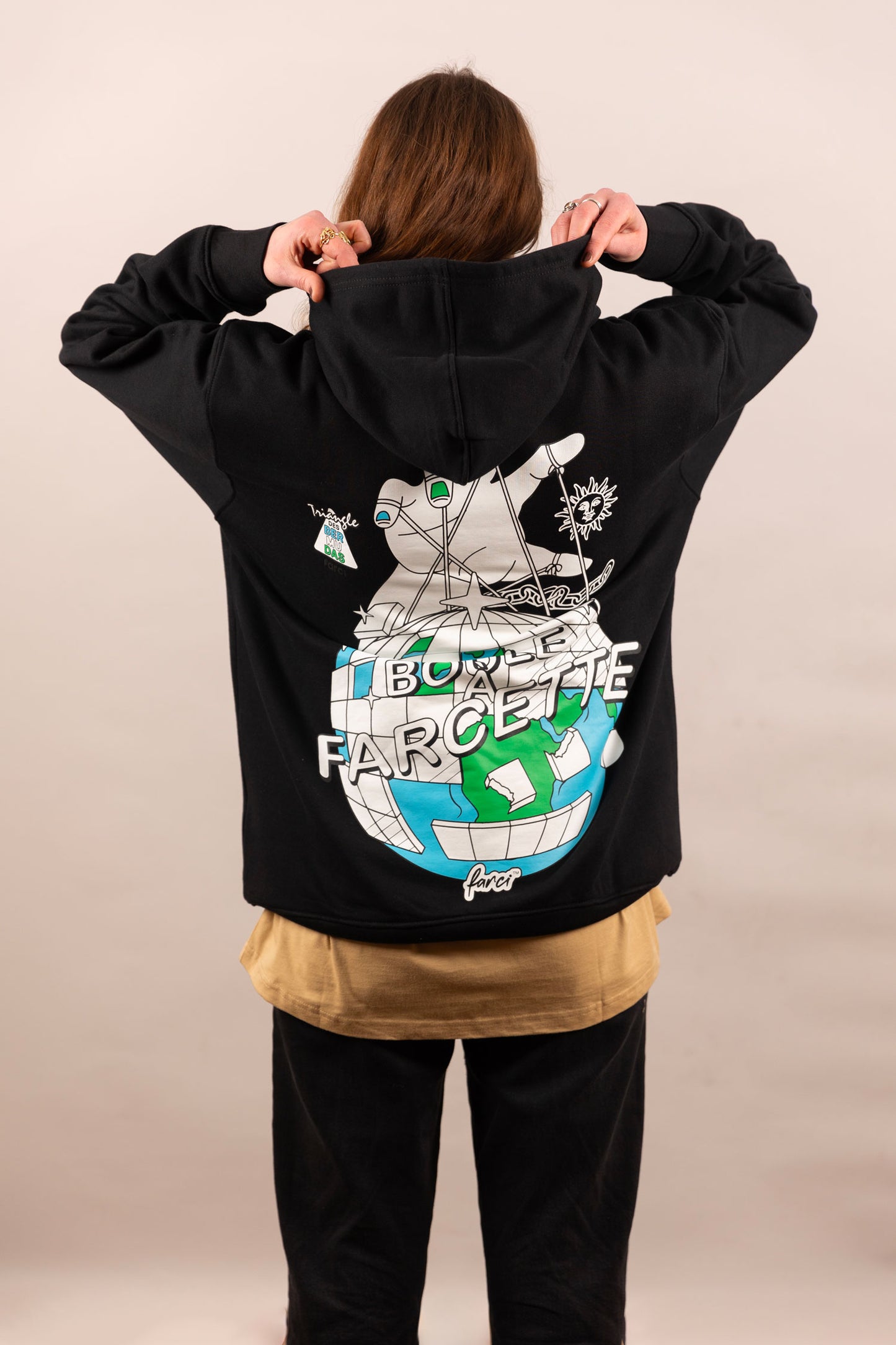 HOODIE FARCETTE BLACK