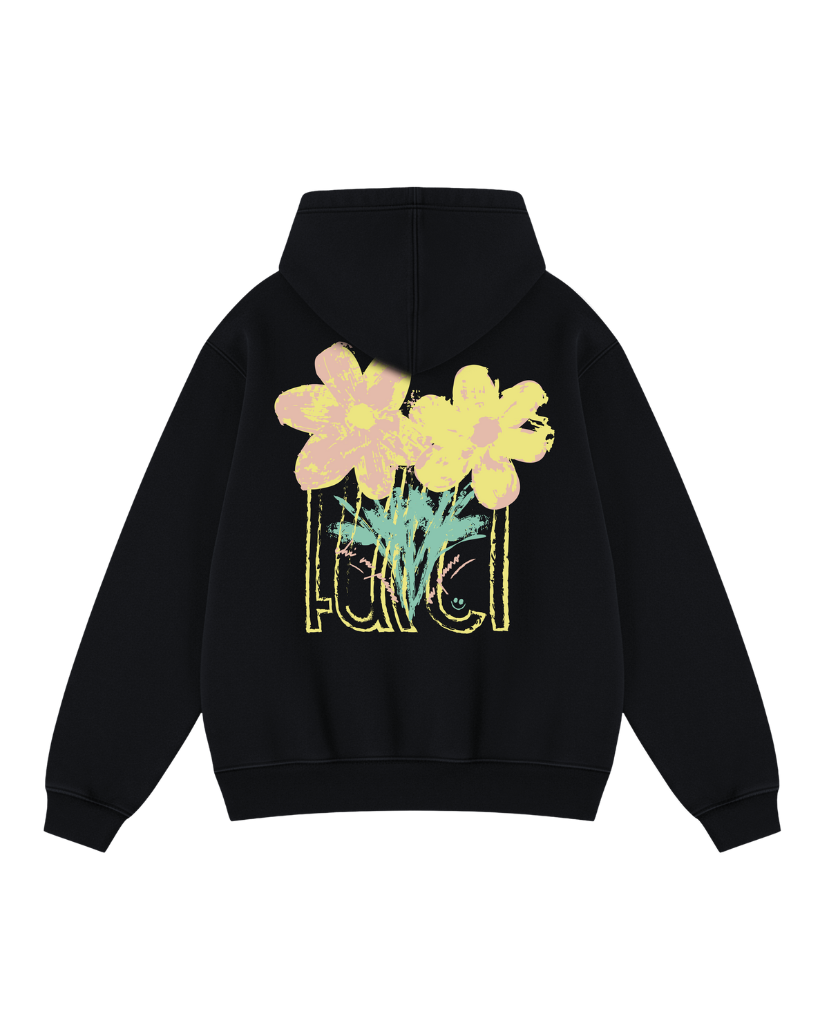 HOODIE PIANO ZIP BLACK