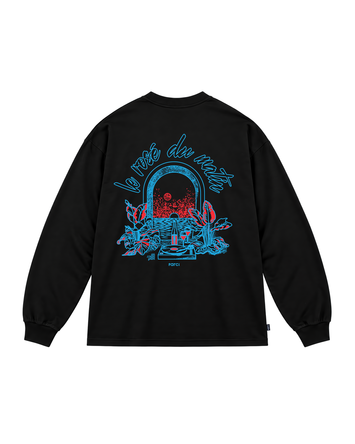 LONG SLEEVE ROSÉ BLACK
