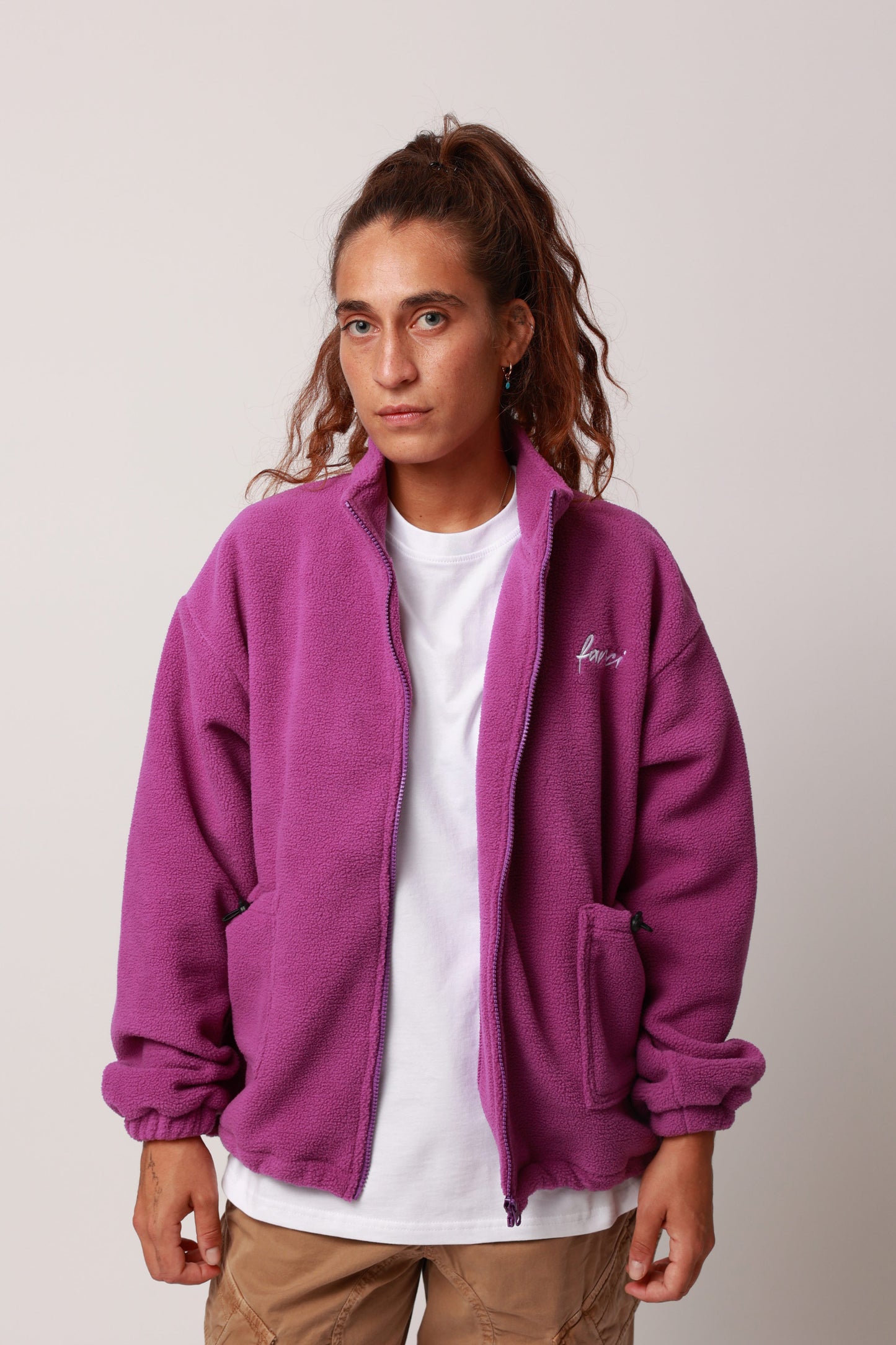 POLAR FLEECE JACKET PURPLE