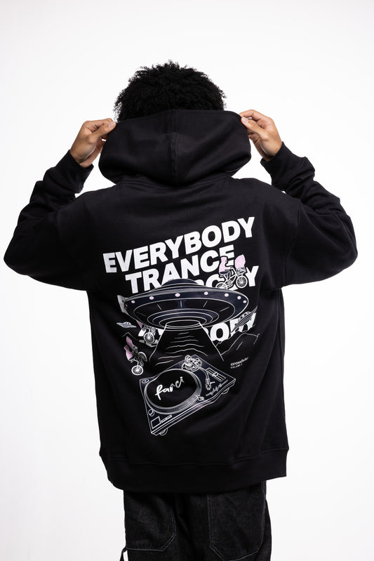 HOODIE TRANCE BLACK