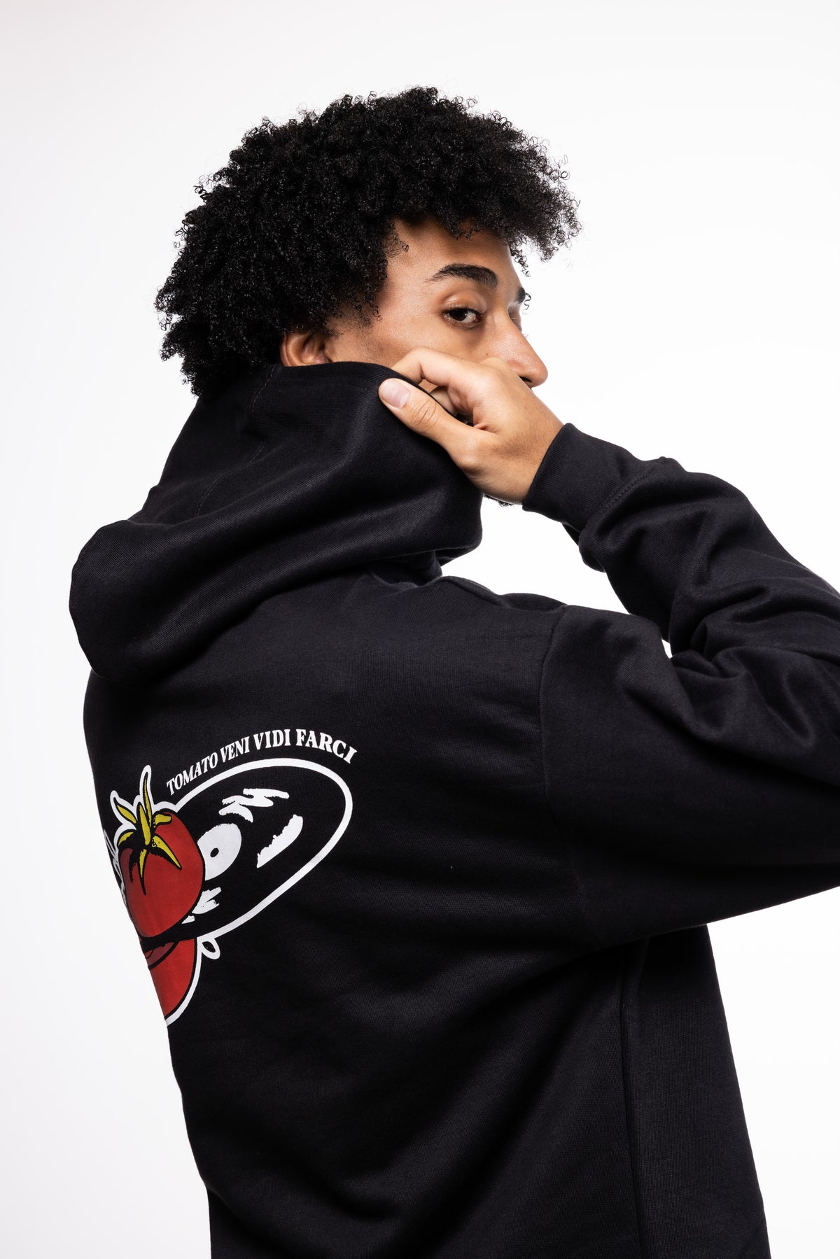 HOODIE TOMATO BLACK