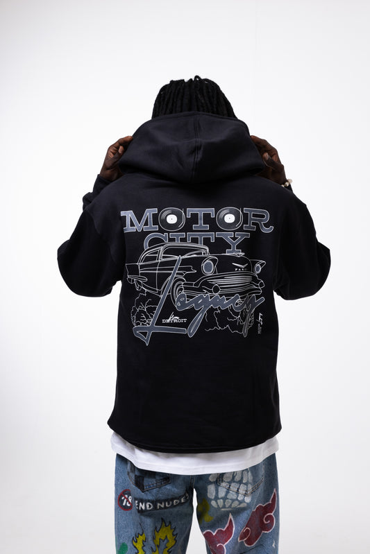 MOTOR HOODIE BLACK