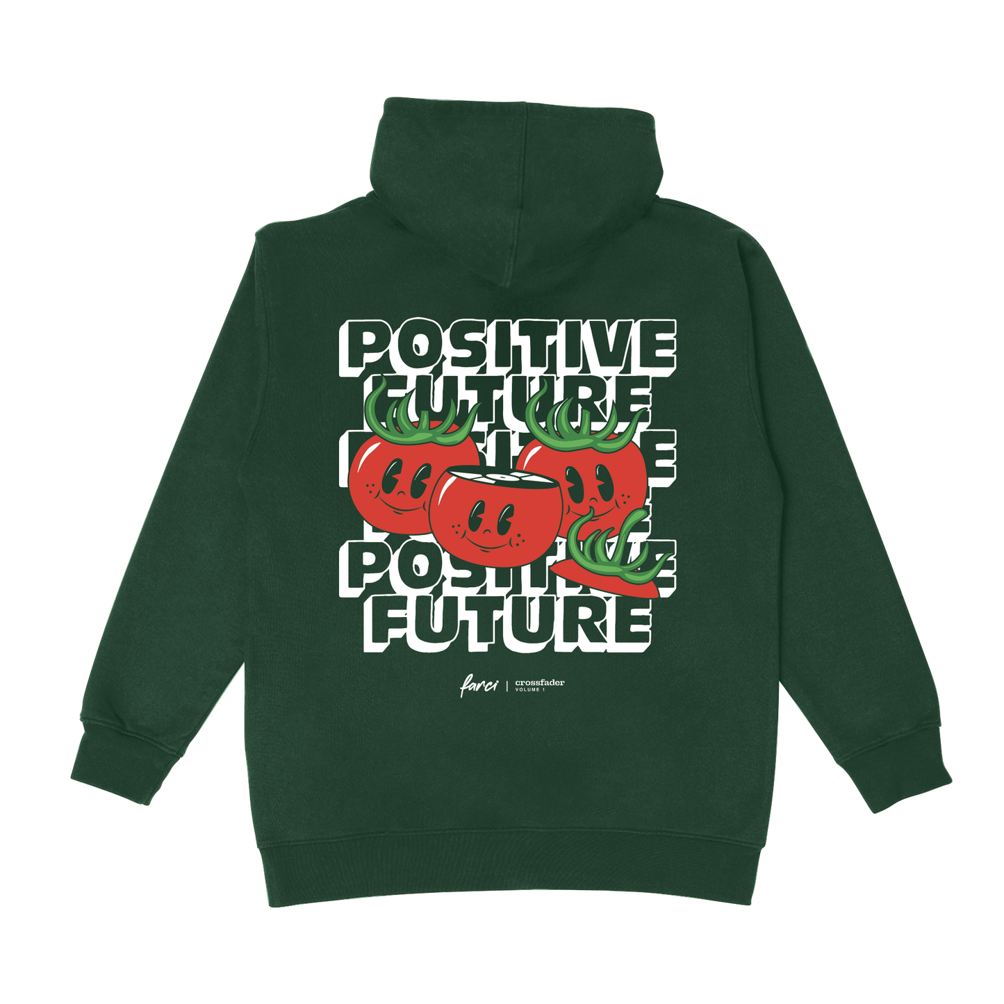 HOODIE POSITIVE DARK GREEN