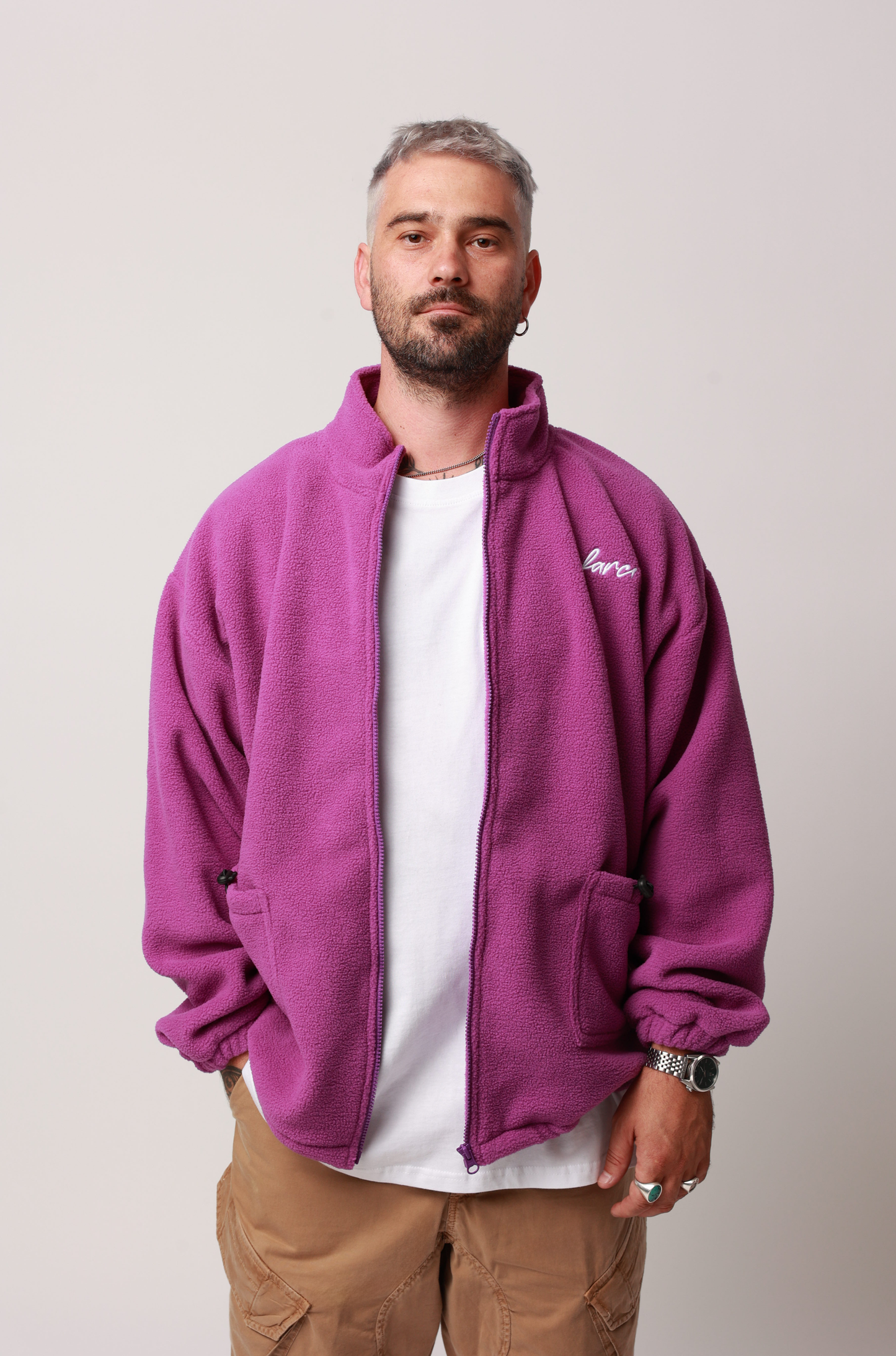 POLAR FLEECE JACKET PURPLE