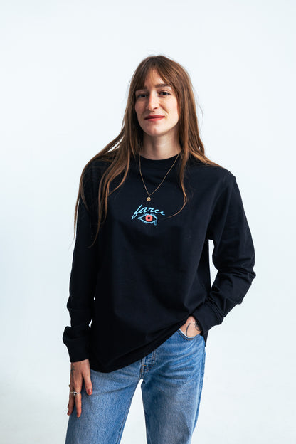 LONG SLEEVE ROSÉ BLACK