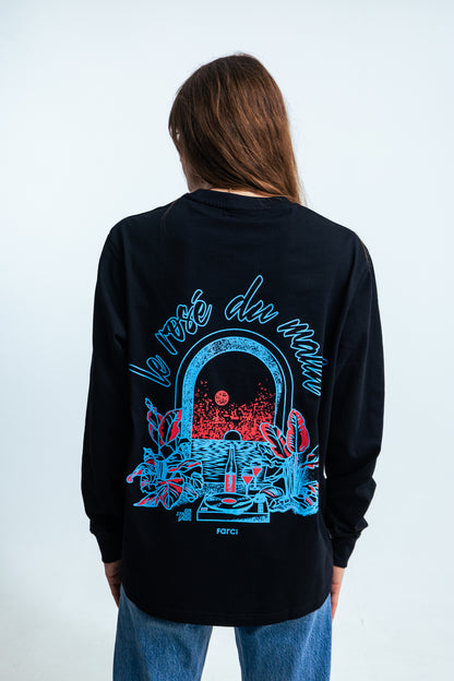 LONG SLEEVE ROSÉ BLACK