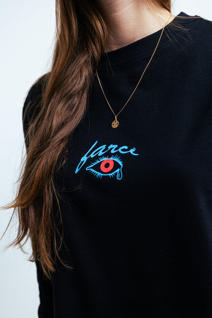 LONG SLEEVE ROSÉ BLACK