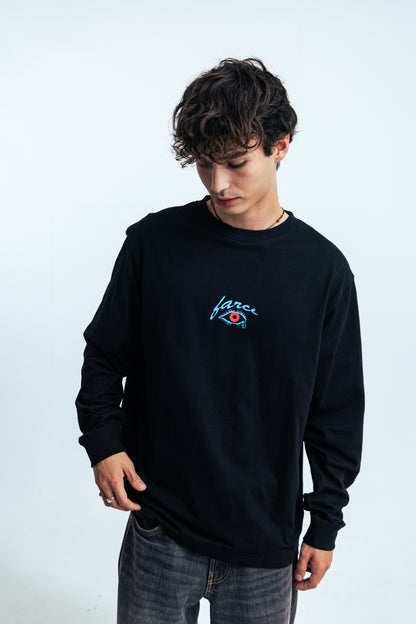 LONG SLEEVE ROSÉ BLACK