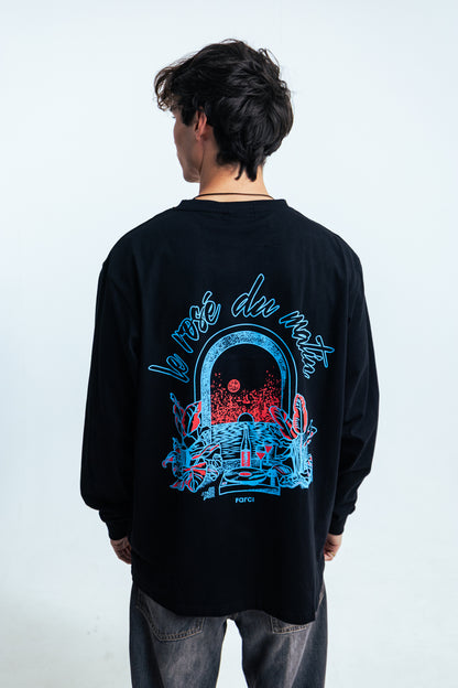 LONG SLEEVE ROSÉ BLACK