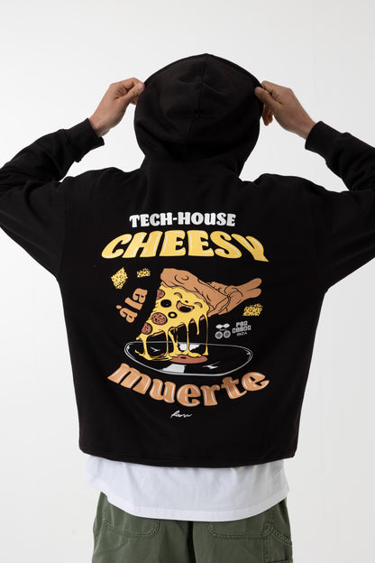 CHEESY HOODIE BLACK