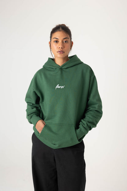 HOODIE POSITIVE DARK GREEN