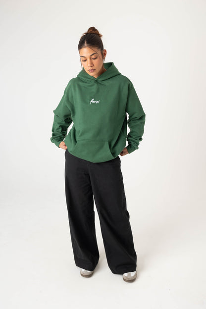 HOODIE POSITIVE DARK GREEN