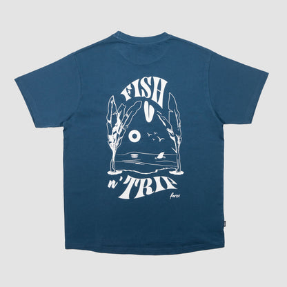 FISH Tee BLUE