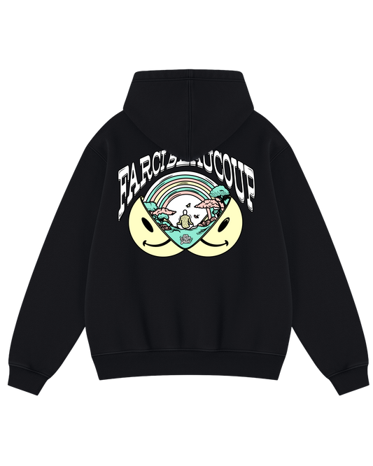 HOODIE BCP ZIP BLACK