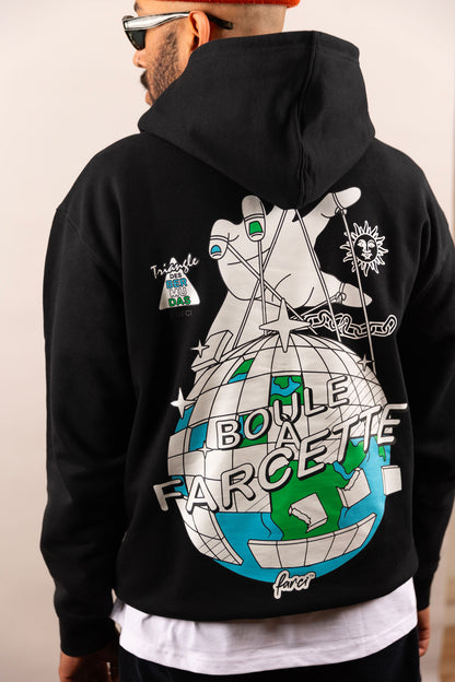 HOODIE FARCETTE BLACK