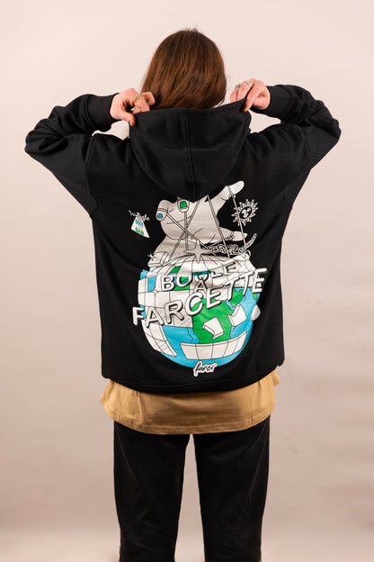 HOODIE FARCETTE BLACK