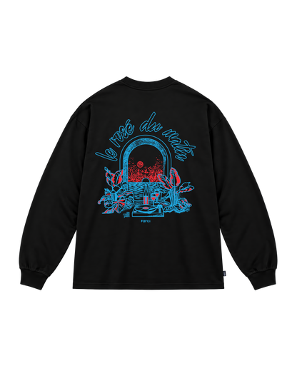 LONG SLEEVE ROSÉ BLACK