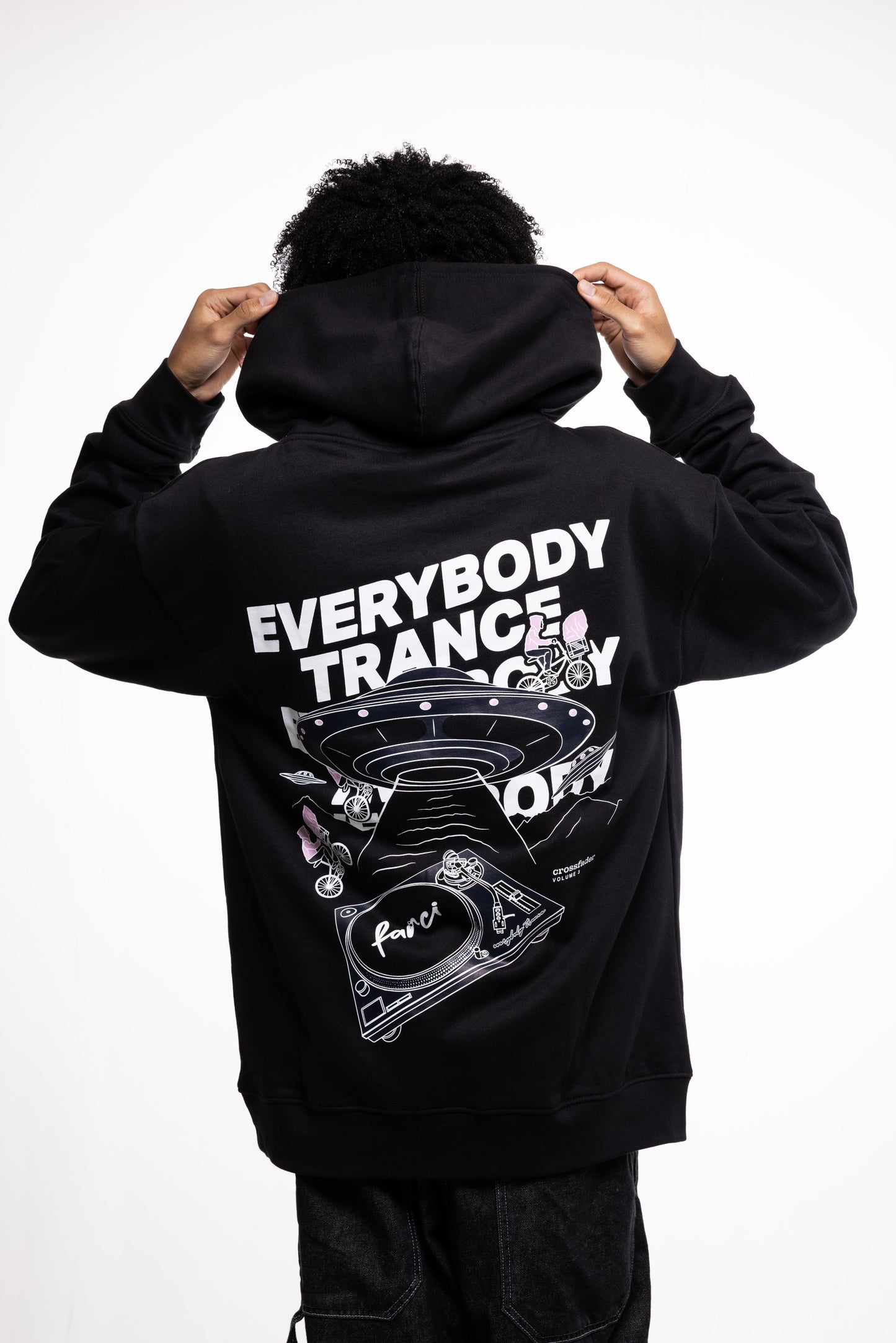 HOODIE TRANCE BLACK