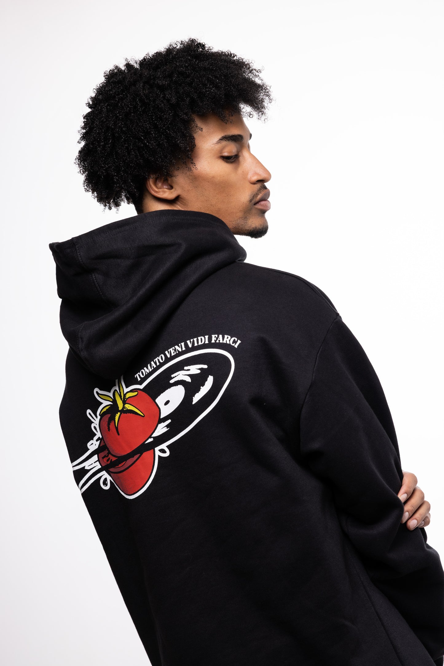 HOODIE TOMATO BLACK