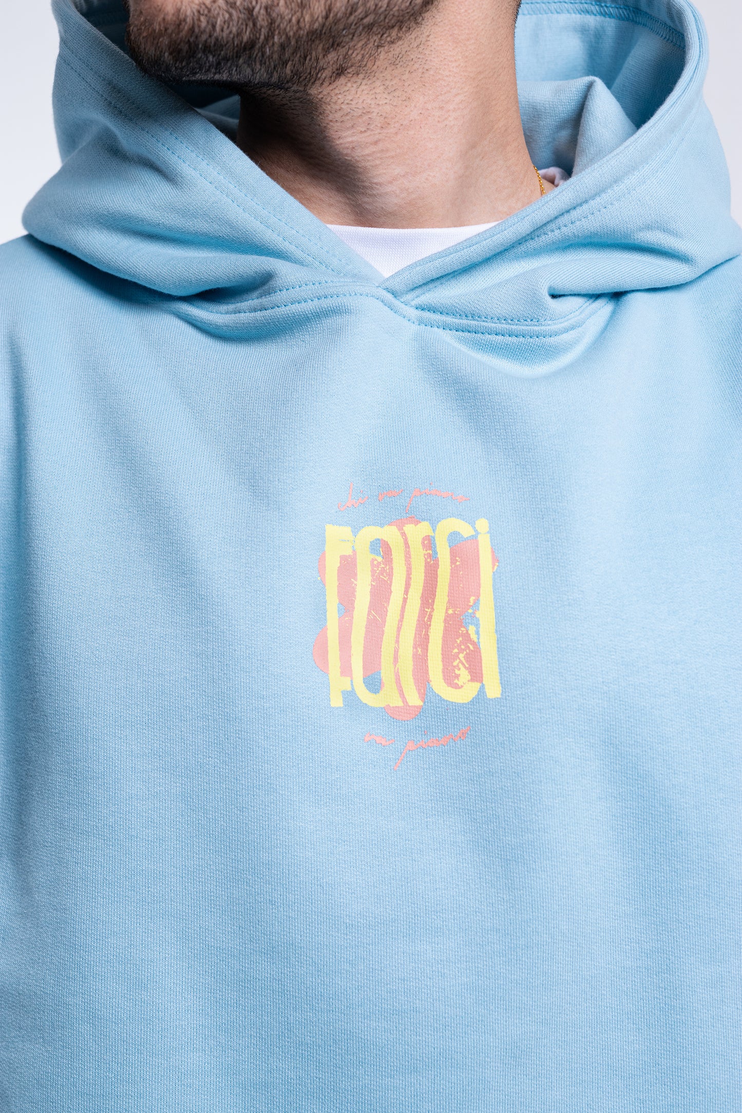 HOODIE PIANO BLUE