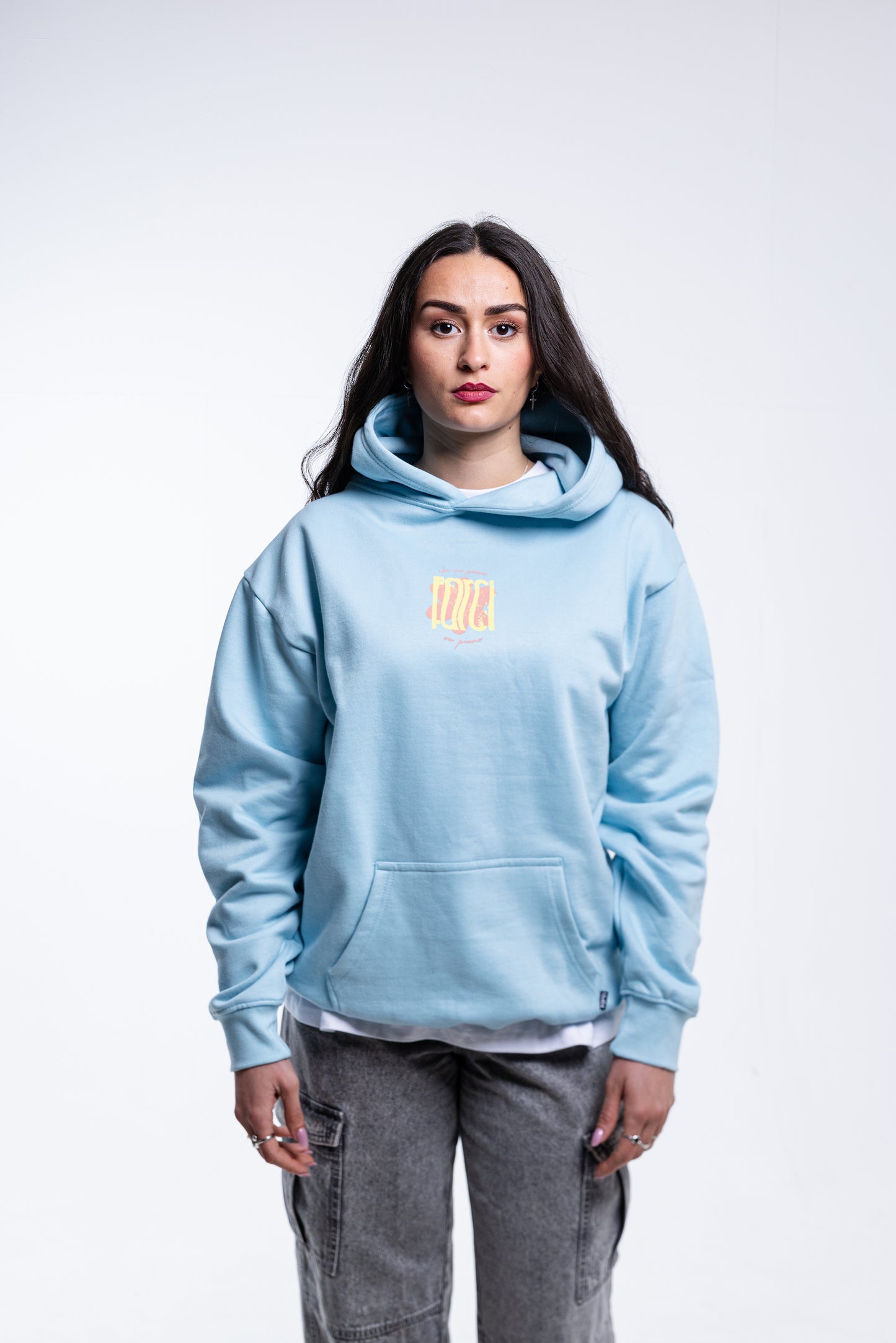 HOODIE PIANO BLUE