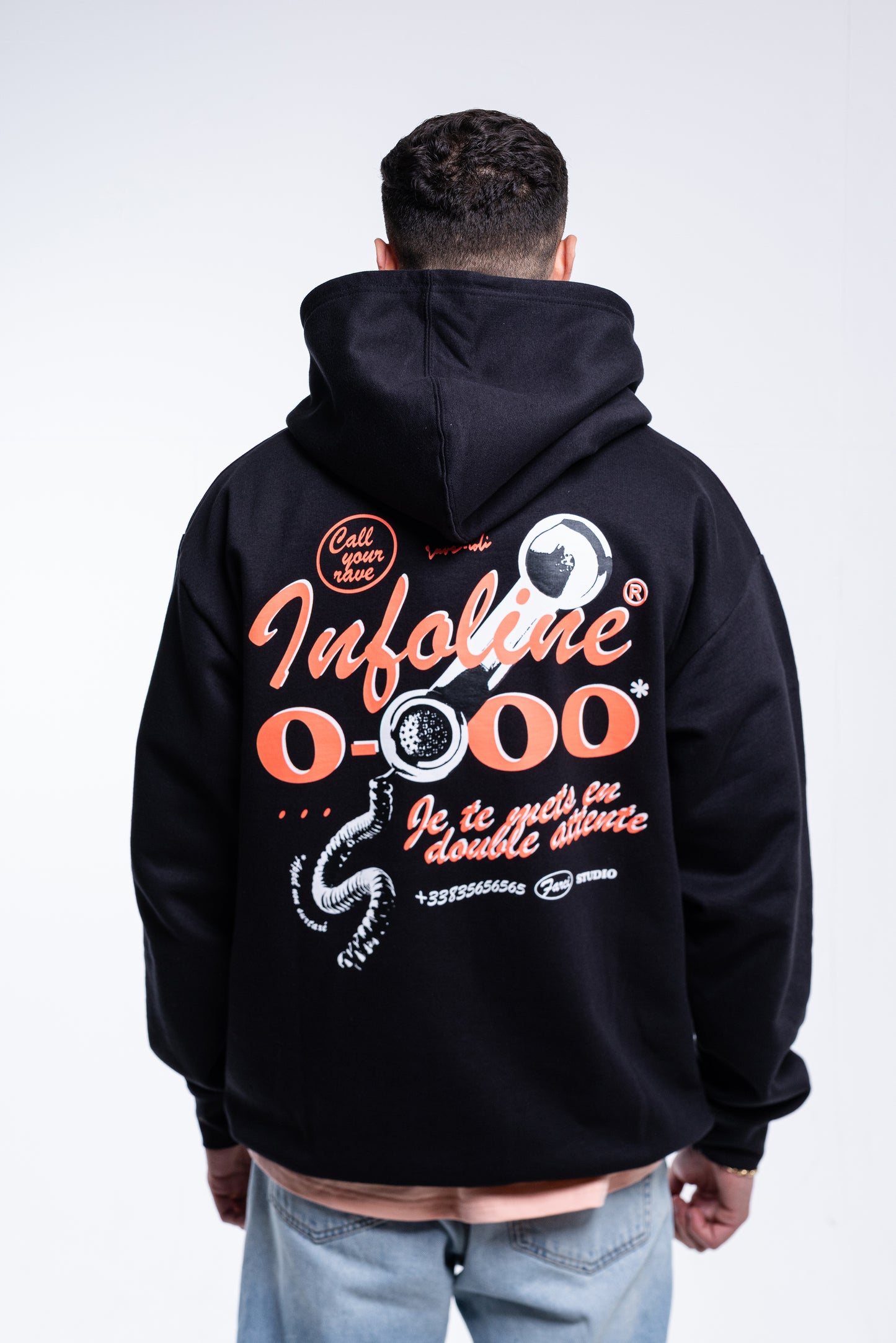 HOODIE INFOLINE BLACK