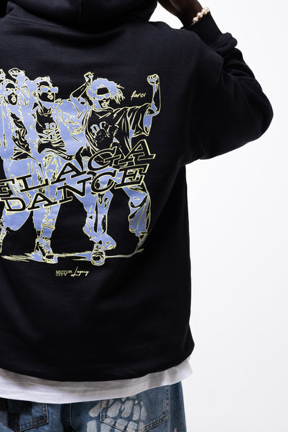 FLAGA HOODIE BLACK