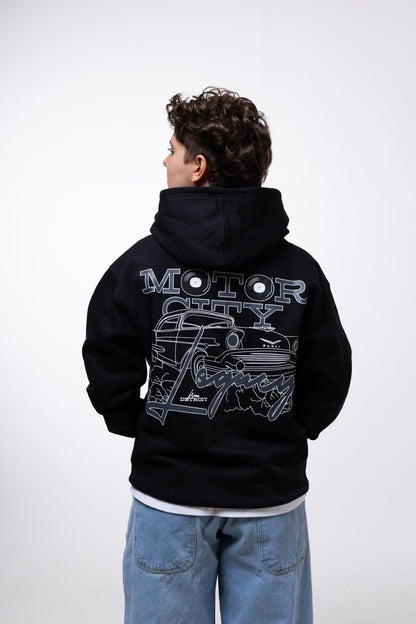 MOTOR HOODIE BLACK