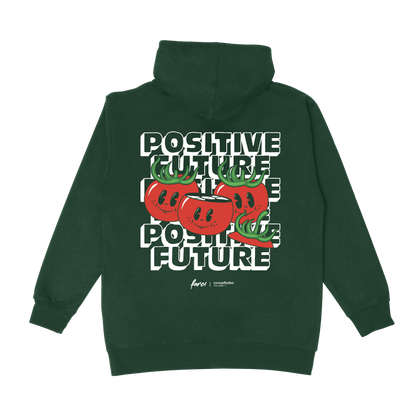 HOODIE POSITIVE DARK GREEN