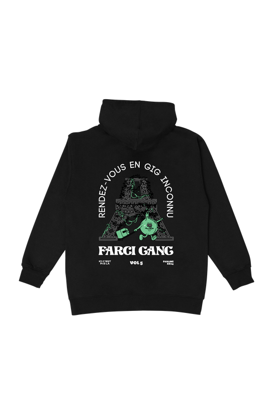 HOODIE GANG5 BLACK